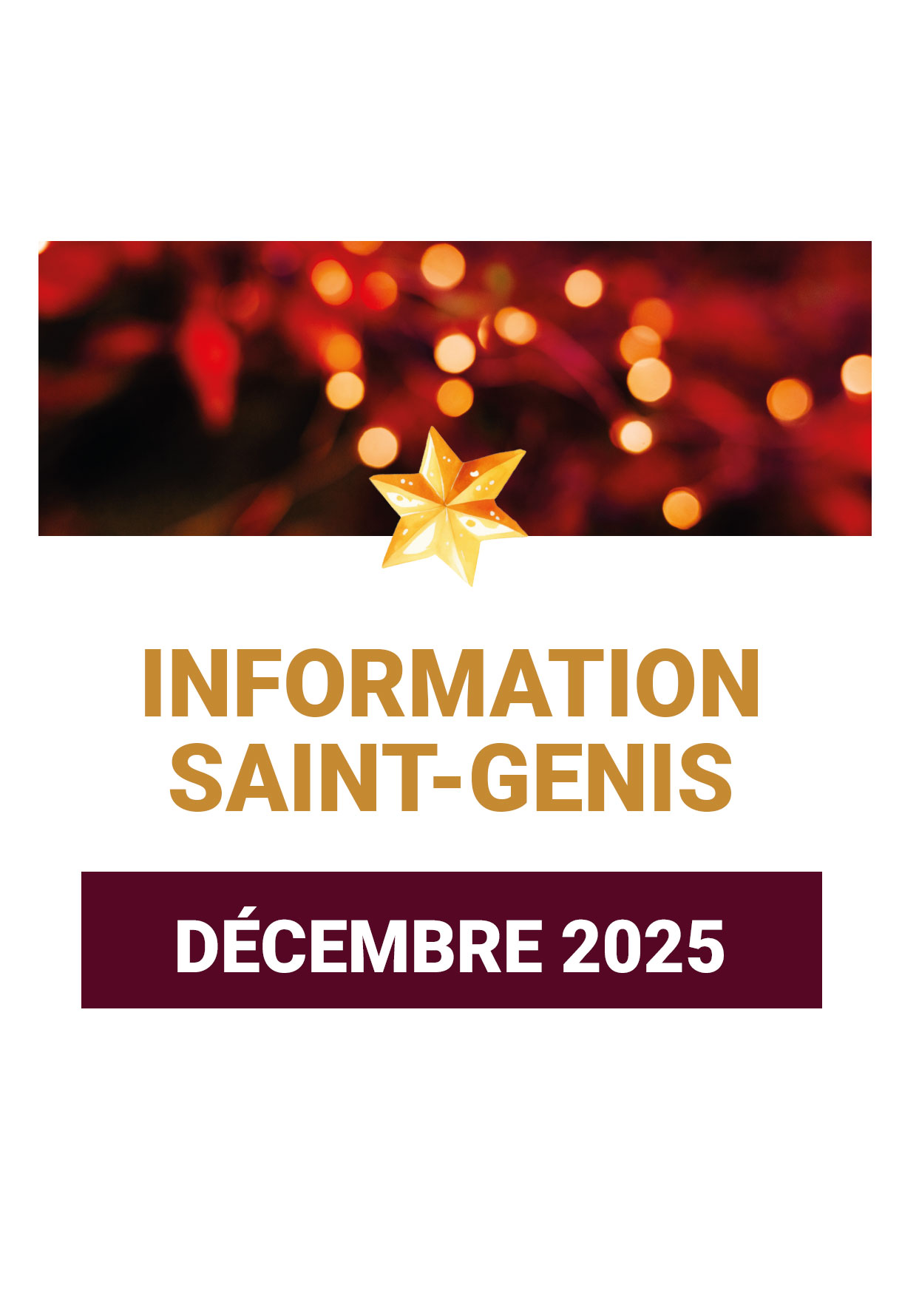 Information newsletter décembre 2025