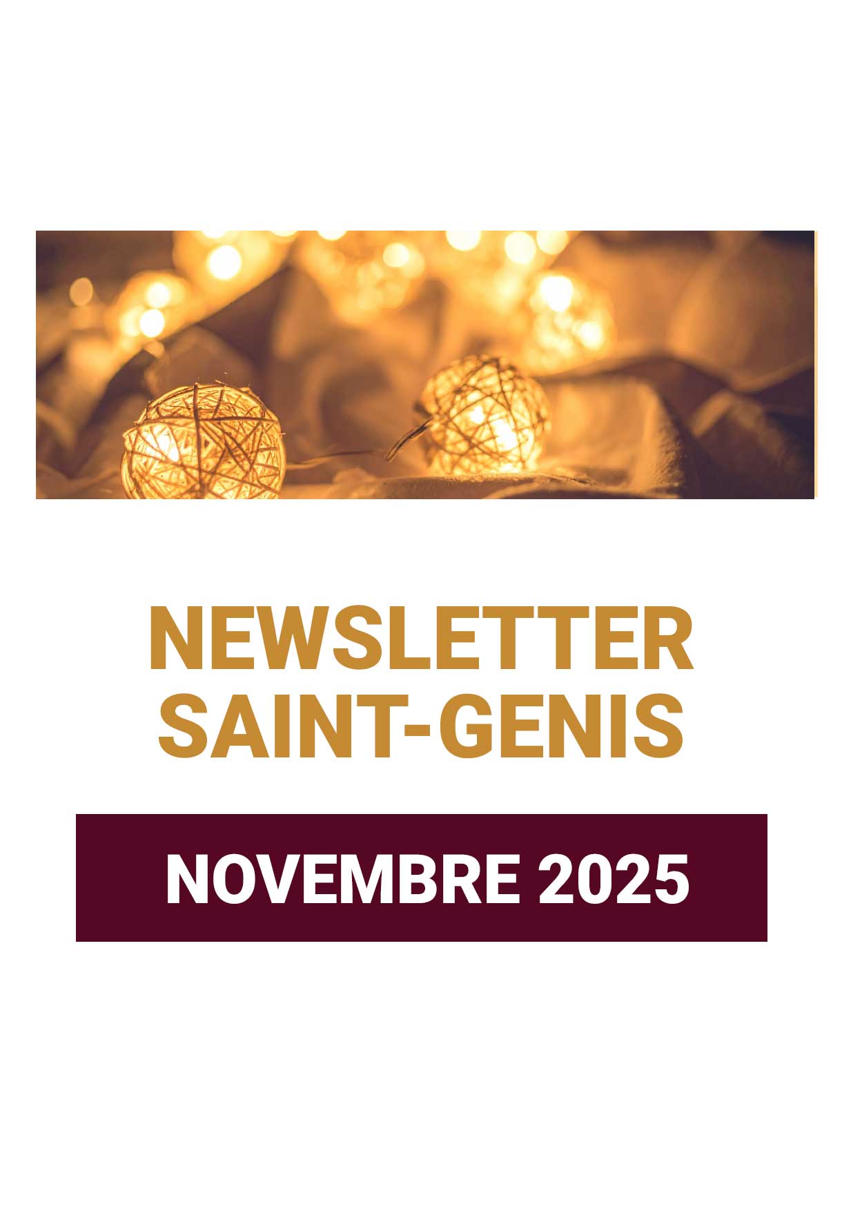 Information newsletter novembre 2025